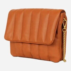 New Fawn Bag Crossbody Design Womens Brown Quilted Clutch Shoulder Bag